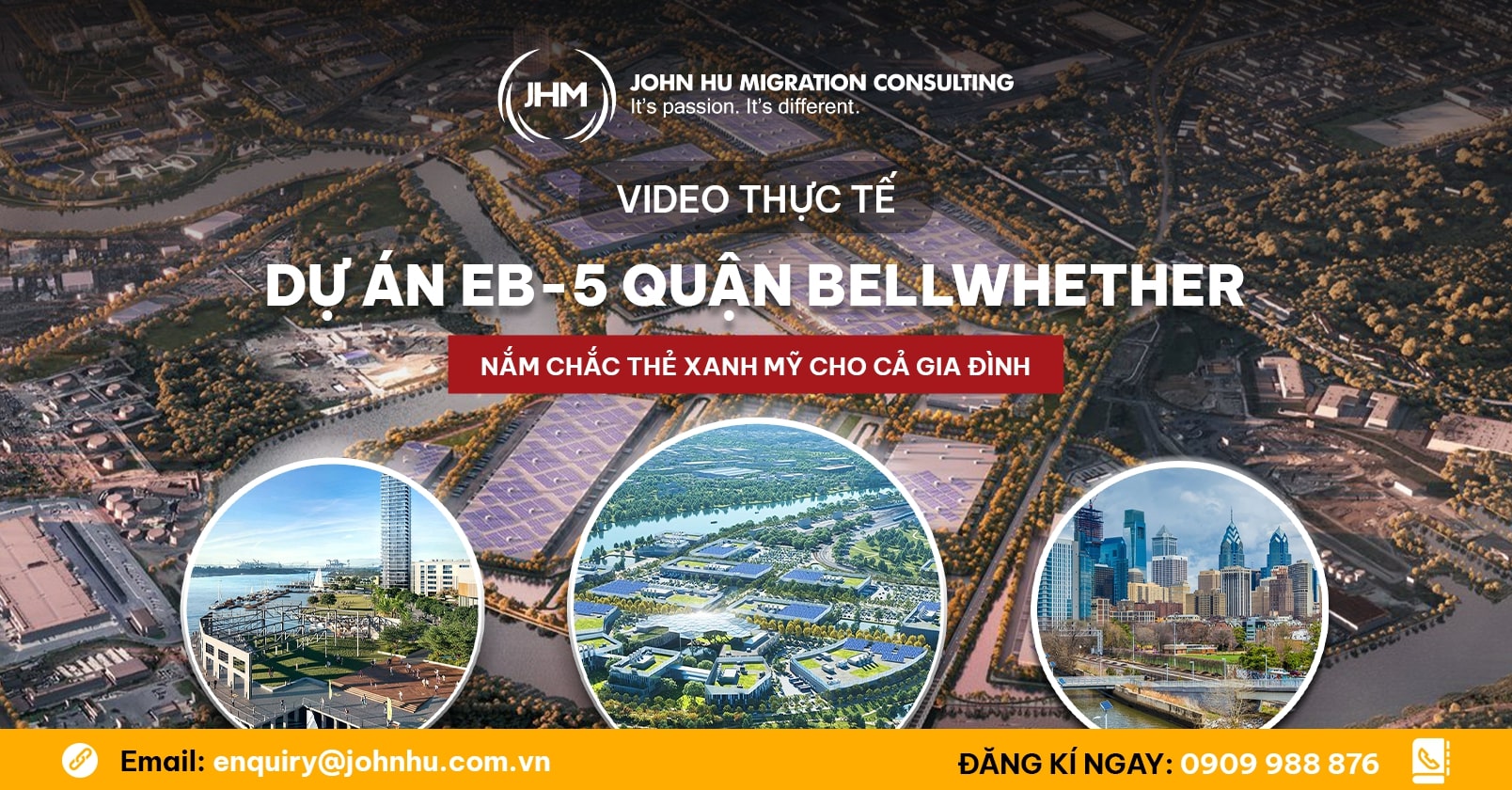 Video - Tham quan thực tế dự án EB-5 Quận Bellwhether mới nhất của CanAm John Hu Migration