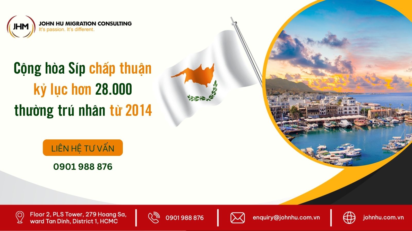 Chương trình Thường trú nhân đảo Síp (Cyprus) chấp thuận kỷ lục hơn 28.000 visa kể từ 2014_John Hu Migration