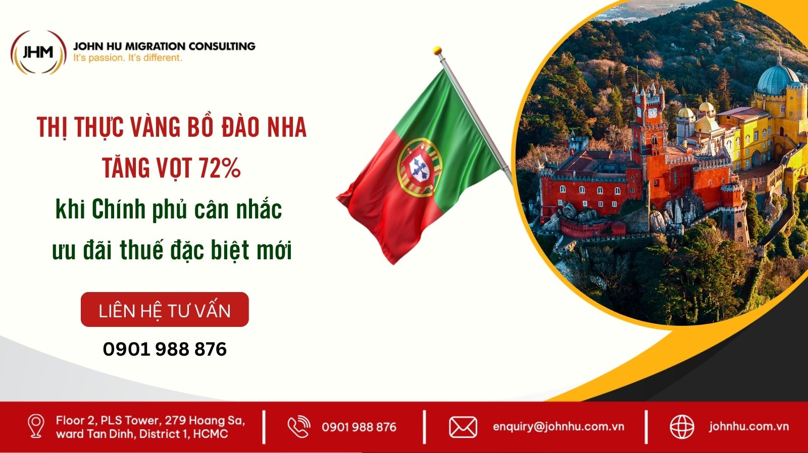 Số hồ sơ Golden Visa Bồ Đào Nha tăng vọt 72% khi Chính phủ cân nhắc ưu đãi thuế đặc biệt mới_John Hu Migration