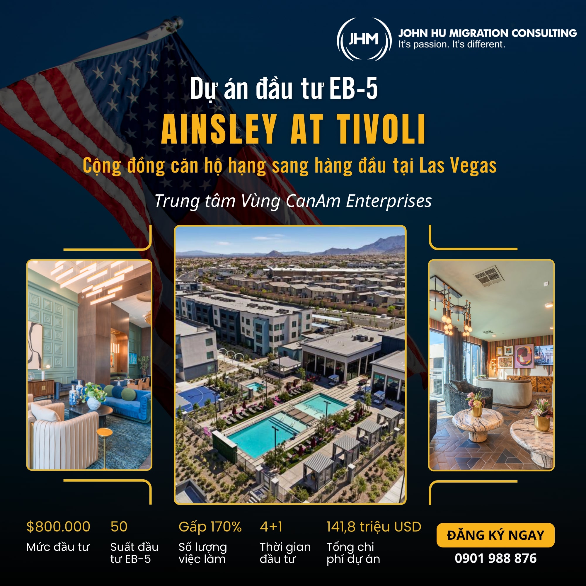 Dự án đầu tư EB-5 Ainsley at Tivoli_John Hu Migration